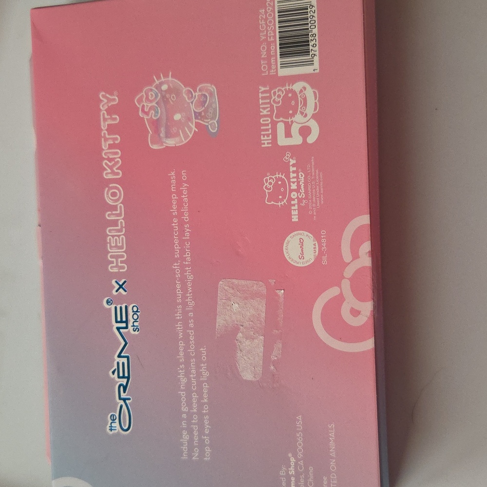 Hello Kitty Or Melody Plushie Sleep Mask - Picture 4 of 4